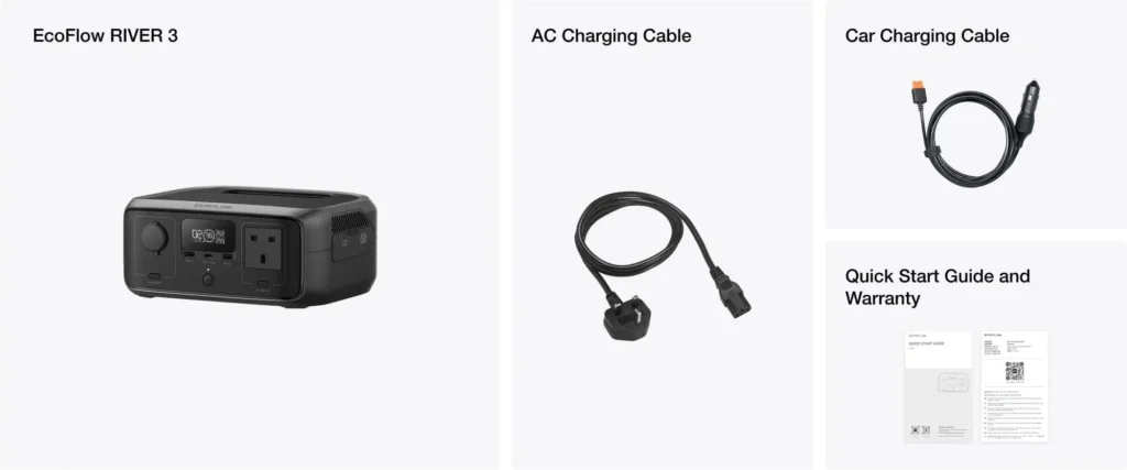 EcoFlow RIVER 3 UPS Portable Power Station 245Wh | Malaysia Camping | Campthering.com
