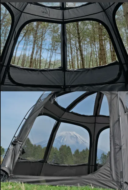 KZM Viva Dome Shelter Prime - Black | Malaysia Camping | Campthering.com