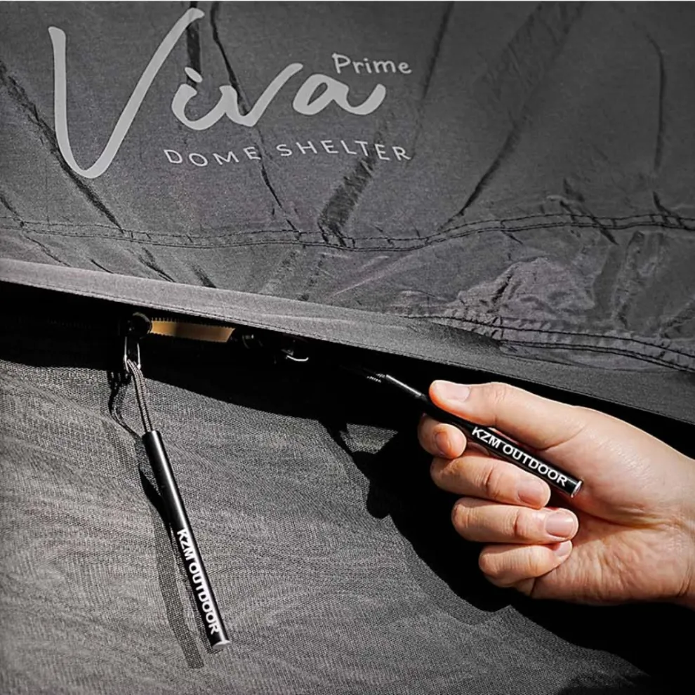 KZM Viva Dome Shelter Prime - Black | Malaysia Camping | Campthering.com