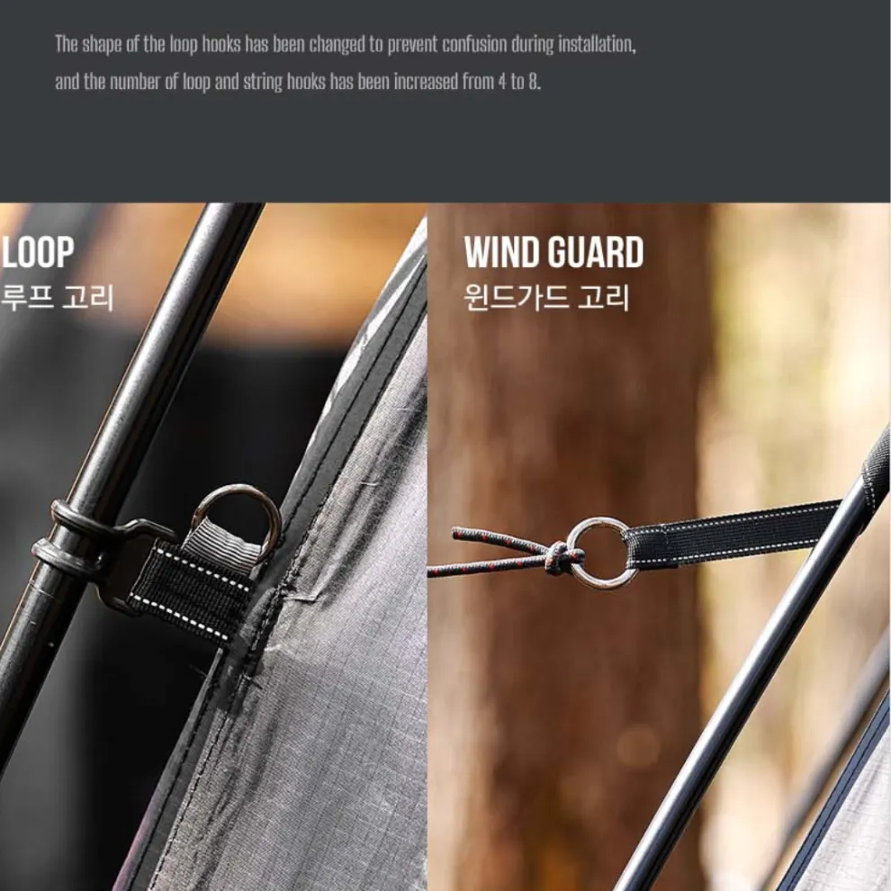 KZM Viva Dome Shelter Prime - Black | Malaysia Camping | Campthering.com